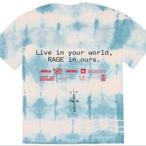 Travis Scott The Scotts World Tie Dye Shirt NWOT